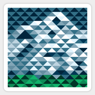 Mount Hood Oregon Abstract Sticker